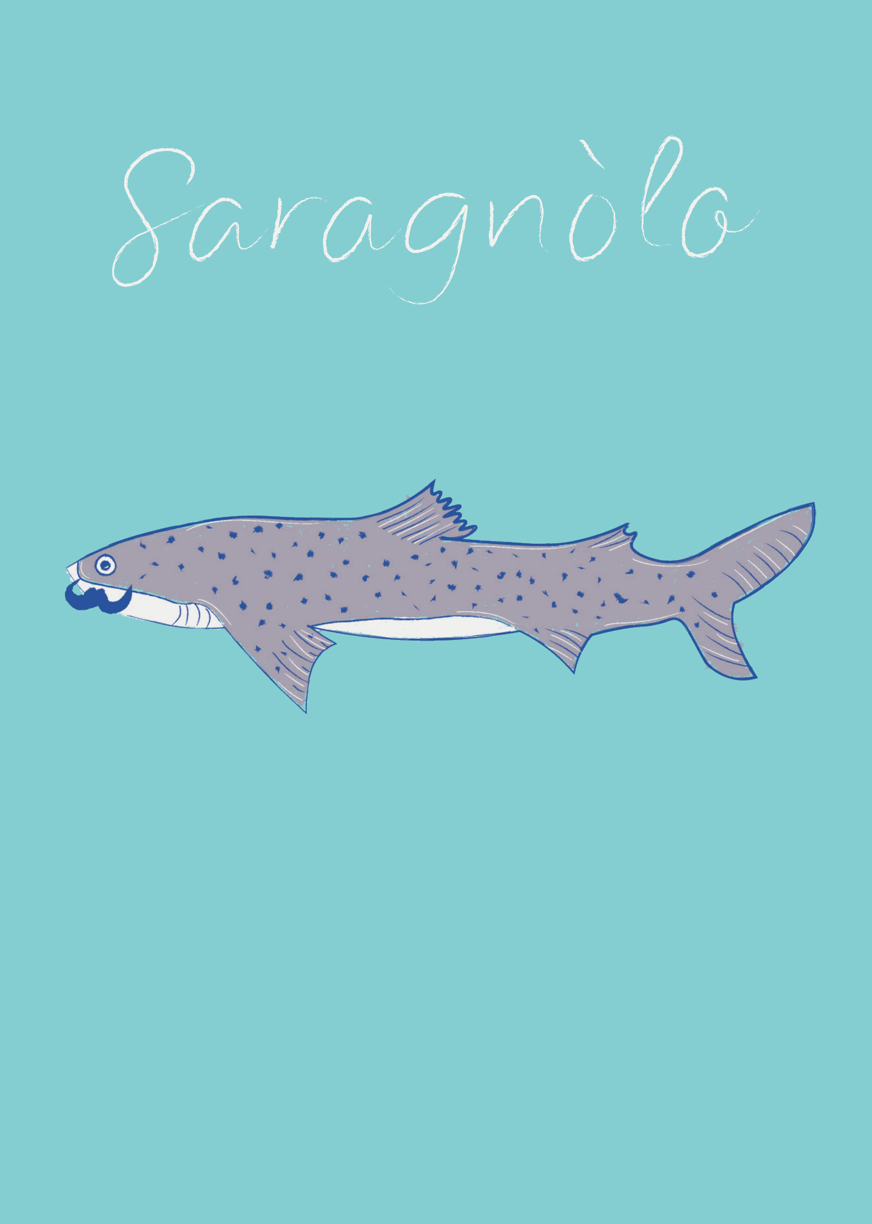 Table sign, Saragnolo, a catshark with a moustache